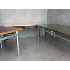 Handmade Kitchen Tables On Galvanised Bases 