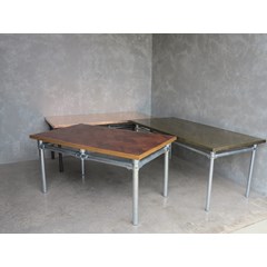 Selection Of Wooden And Metal Top Tables 