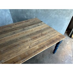 Table Top Made From Antique Floorboards 