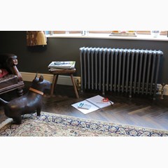 Victorian Style Cast Iron Radiator Finished in Foundry Grey