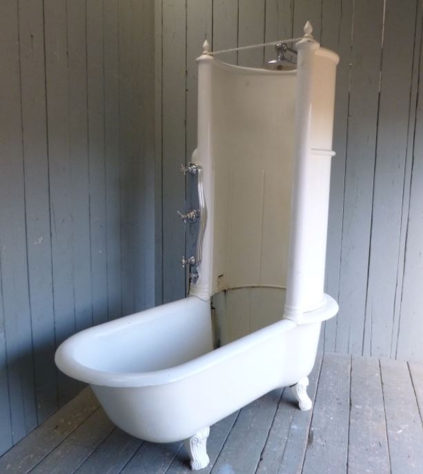 canopy bath shower Victorian reclaimed 