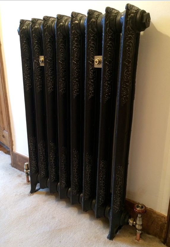 bespoke cast iron radiator carron rococo victorian traditional painted hand burnished polished highlight