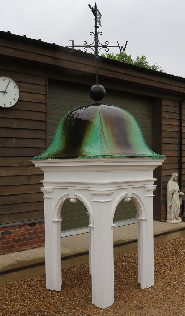 weathervane cupola garden antique decoration center piece wood copper reclaimed refurbished bell