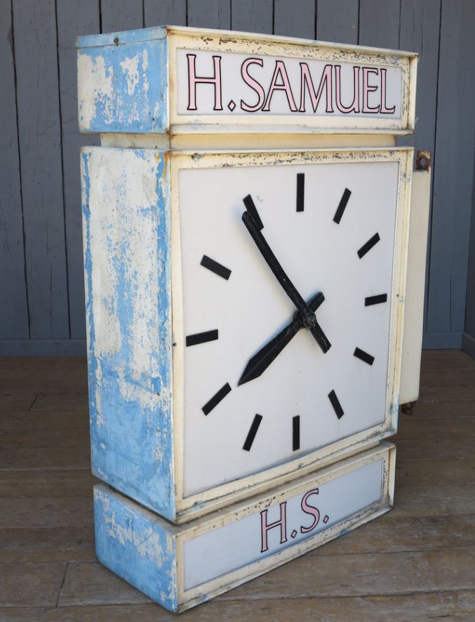 clock h Samuel reclaimed clock for sale copper hands 
