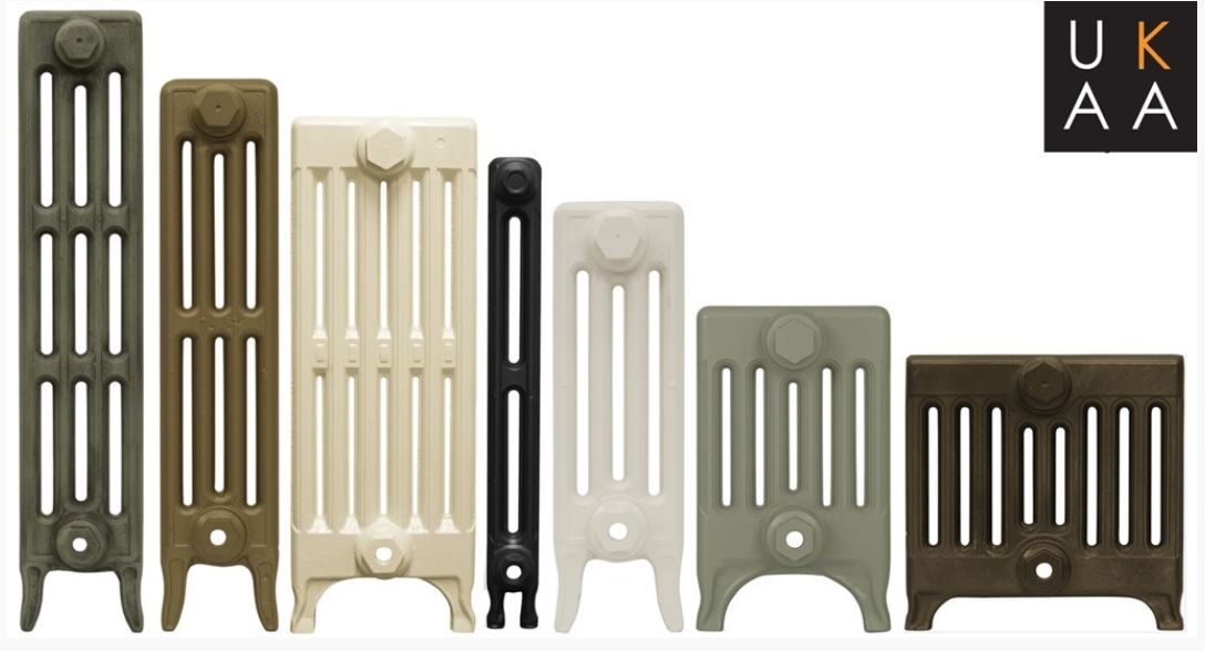 Bespoke new reproduction old school Victorian style Carron cast iron radiators available in two, three, four, six and nine columns with a life time guarantee.
