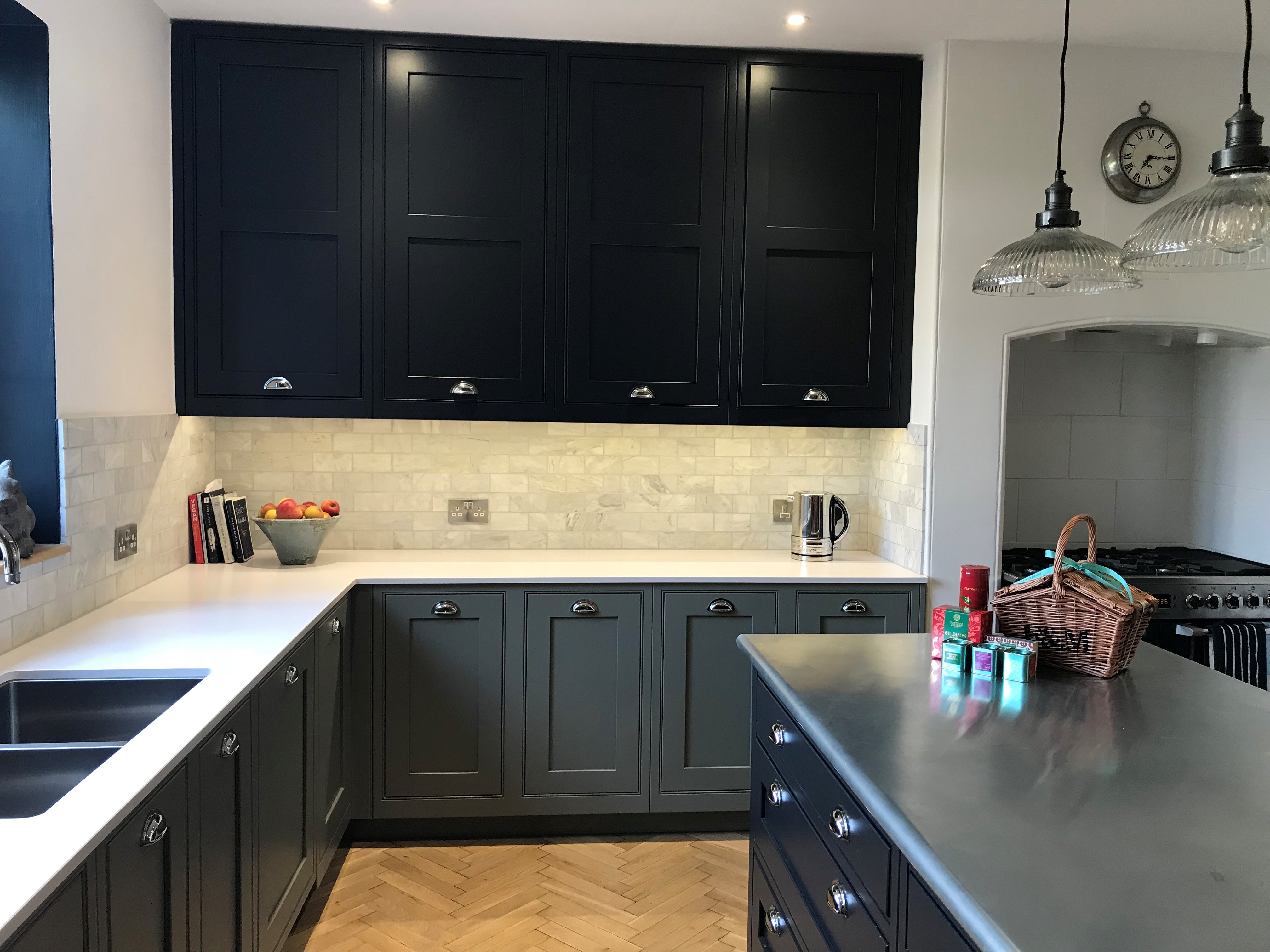 Zinc Kitchen Central Island Fitted