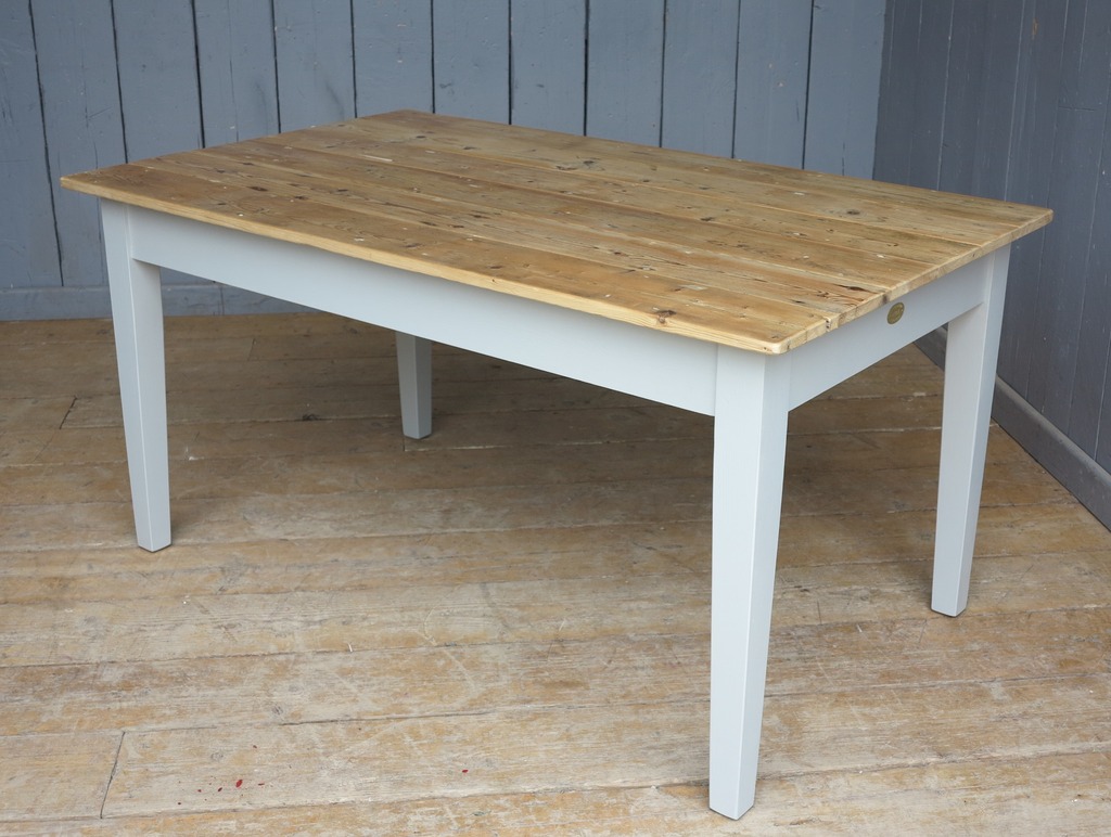 Handmade Wooden Table Made From Reclaimed Pine to Your Bespoke Sizes and Finishes