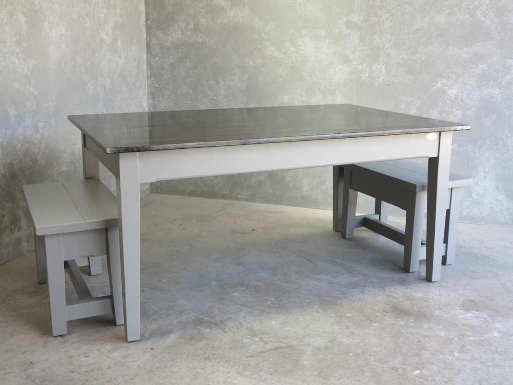 At UKAA we bespoke make metal top tables using solid zinc, copper or brass all to our customers specific requirements