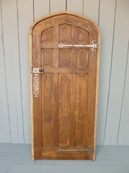 Image 5 - Reclaimed Antique Oak Door with Frame