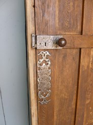 Image 6 - Reclaimed Antique Oak Door with Frame