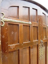 Image 1 - Reclaimed Antique Oak Double Door with Frame
