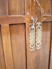 Image 6 - Reclaimed Antique Oak Double Door with Frame