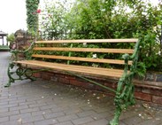 Image 5 - Serpant and Grape Pattern Coalbrookdale Garden Bench