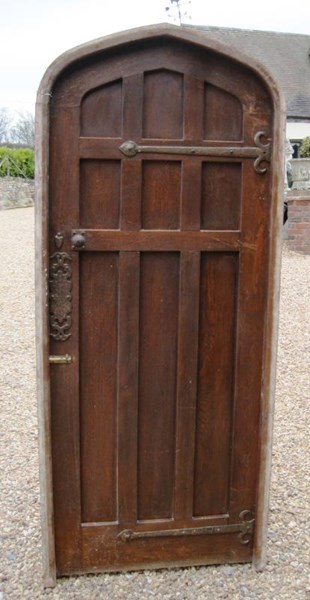 Reclaimed Antique Oak Door with Frame