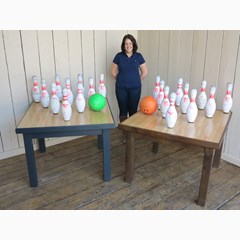 20 Tables Made Using Bowling Alley lanes