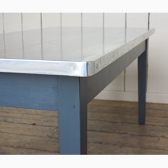 40mm Thick Zinc Top Kitchen Table