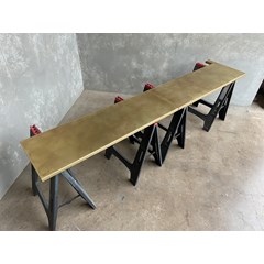 Antique Brass Finish Work Surfaces 