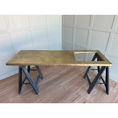 Antique Brass Finish Worktop With Cutout For Sink