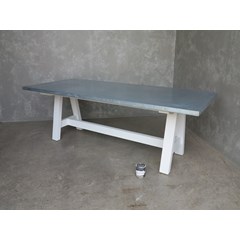 Antique Distressed Finish Zinc Table 