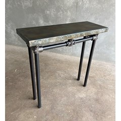 Antique Zinc Side Table 