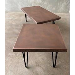 Antiqued Copper Coffee Tables