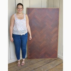 Bespoke Made to Measure Reclaimed  Parquet Table Top