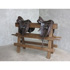 Bespoke Made Wooden Saddle Rack 