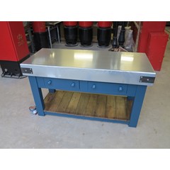Bespoke Natural Zinc Butchers Block Unit 
