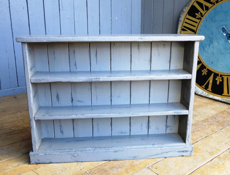 Reclaimed Plank Hand Painted Distressed Bookcase