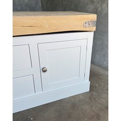 Butchers Block Unit With Cupboards 