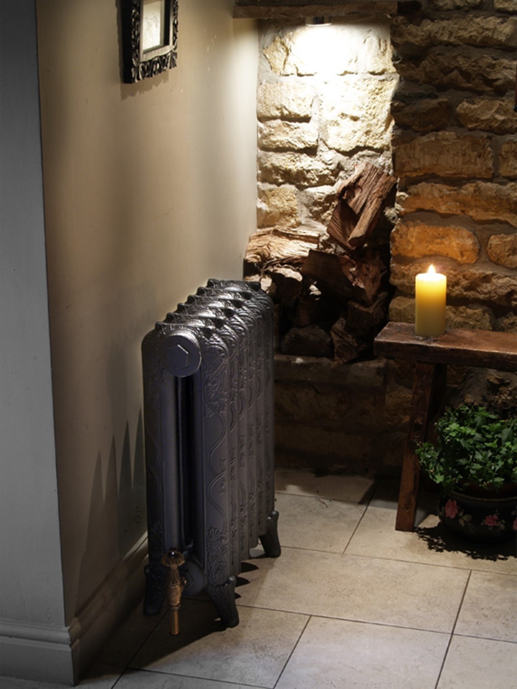 Gallery Images of Cast Iron Radiators 2 Column Ribbon Foundry Grey ...