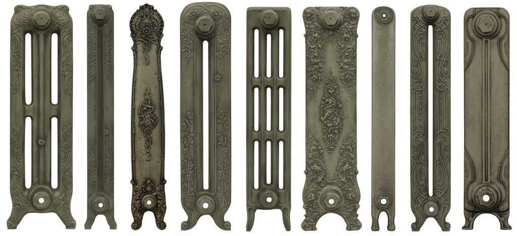 Radiator finishes in Antiqued French Grey
