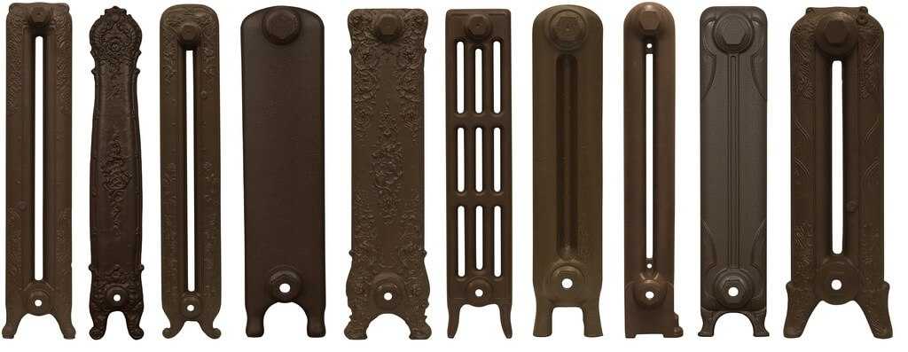 Radiator finish in Hammered Bronze