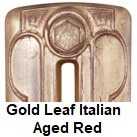 Radiator finishes: Gold Leaf Italian Aged Red