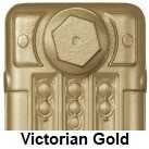 Painted radiator in Victorian Gold
