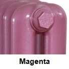 Magenta finish Carron radiator