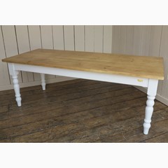 Chunky Wooden Kitchen Table 