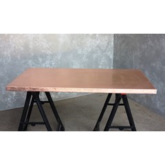 Copper Table Top in a Matt Finish 