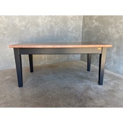 Copper Top Table WIth Chamfered Edges 