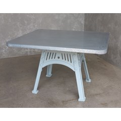 Distressed Antique Finish Zinc Table 