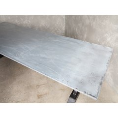 Distressed Antique Finish Zinc Table Top 