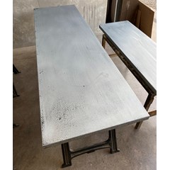 Distressed Zinc Worktop 