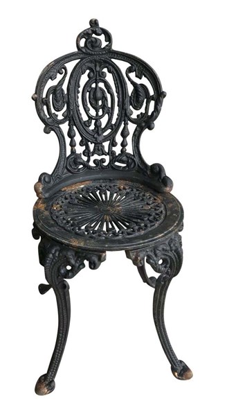 Black Cast Iron Garden Outdoor Chair, How To Paint Cast Iron Garden Furniture