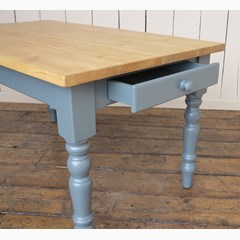 Farmhouse Style Table With Drawer