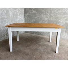 Floorboard Top Table With Waxed Top 