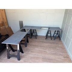 Full Kitchen Zinc Worktop Set 