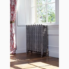 Hand Burnished Ornate Veneto Style Cast Iron Radiators 