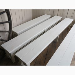 Hand Painted Wooden Benches 