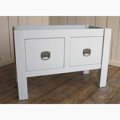 Handmade Butchers Block With a Painted Base 