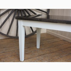 Handmade Metal Top Table With Tapered Legs 
